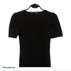 Puff sleeves Black dress